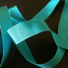 Turquoise Milliner's Petersham Ribbon in 2 Widths